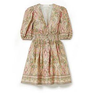 Zimmermann paisley-print linen mini dress